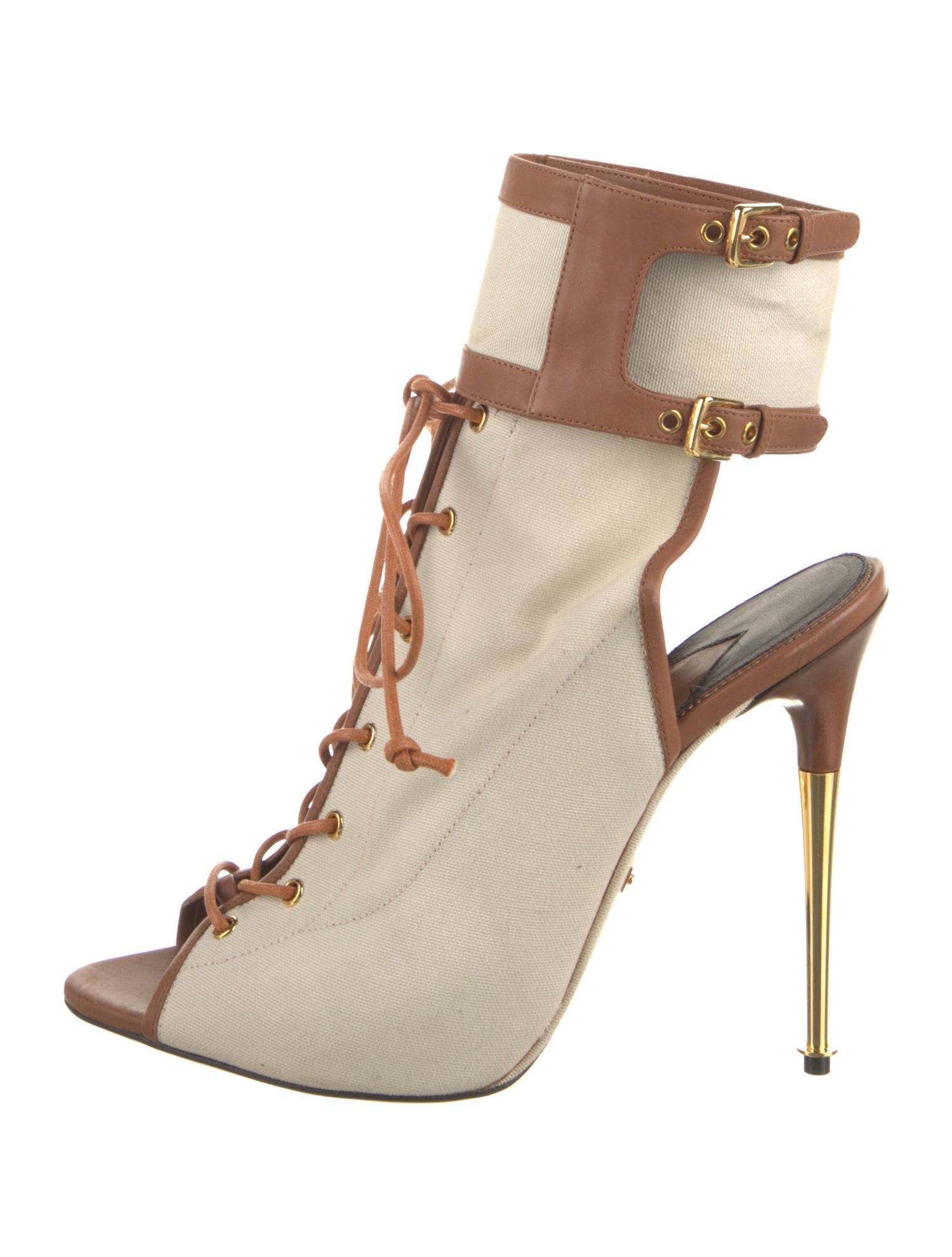 Tom Ford Canvas Animal Print Sandals