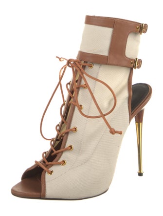 Tom Ford Canvas Animal Print Sandals