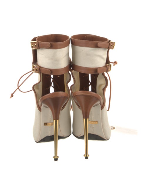 Tom Ford Canvas Animal Print Sandals