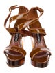 Tom Ford Patent Leather Animal Print Sandals
