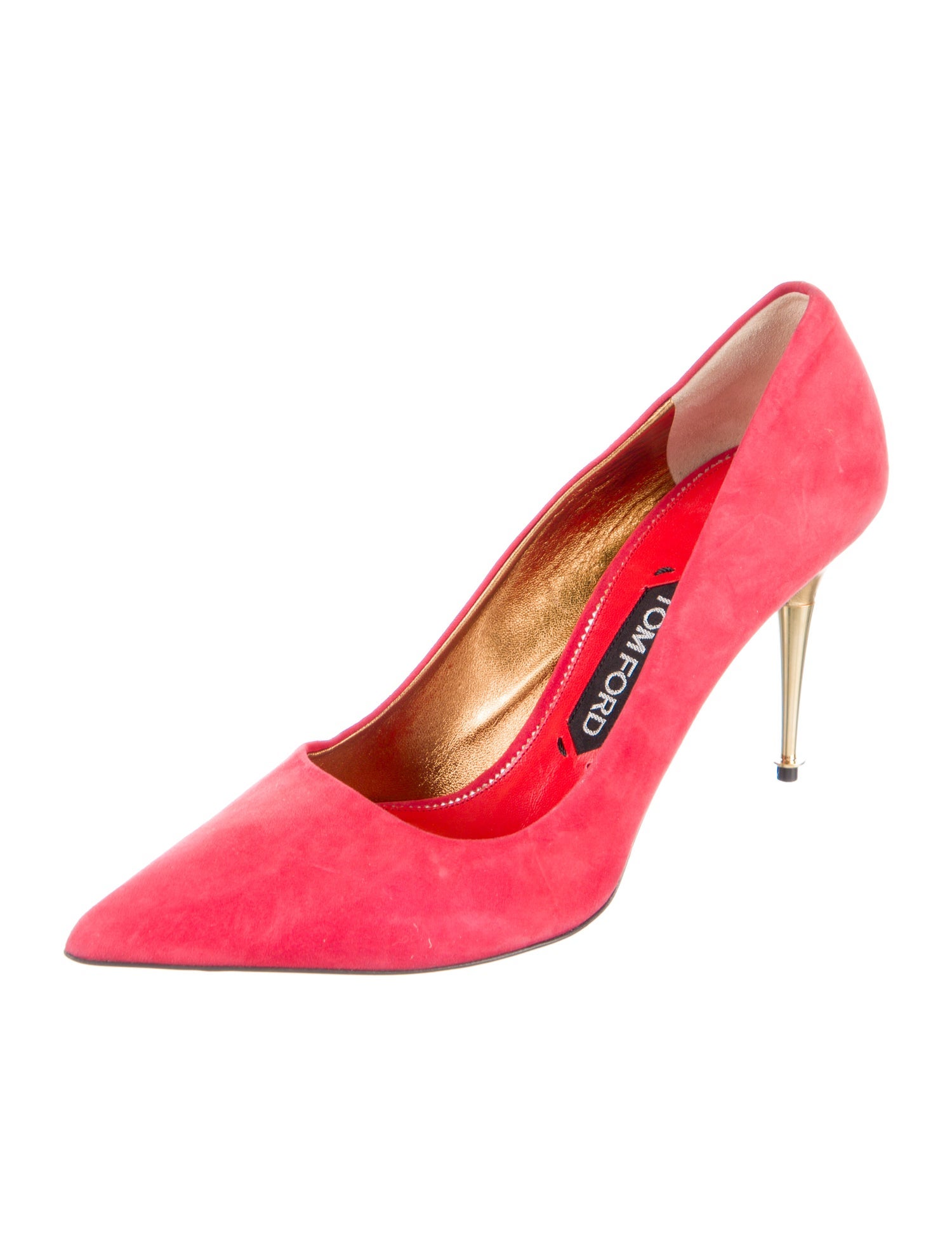 Tom Ford Suede Colorblock Pattern Pumps