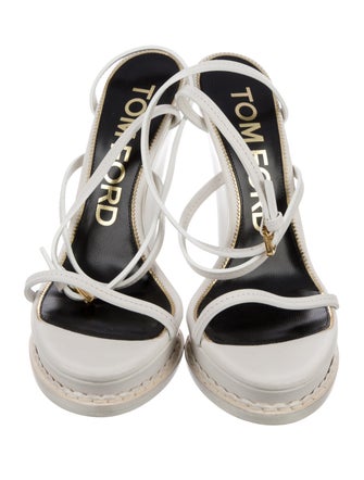 Tom Ford Leather Slingback Sandals