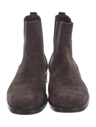 Tom Ford Suede Leather Trim Embellishment Chelsea Boots