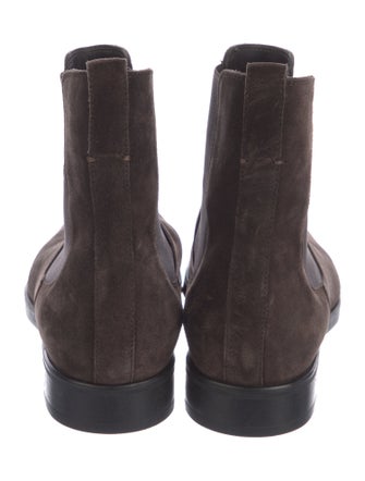 Tom Ford Suede Leather Trim Embellishment Chelsea Boots