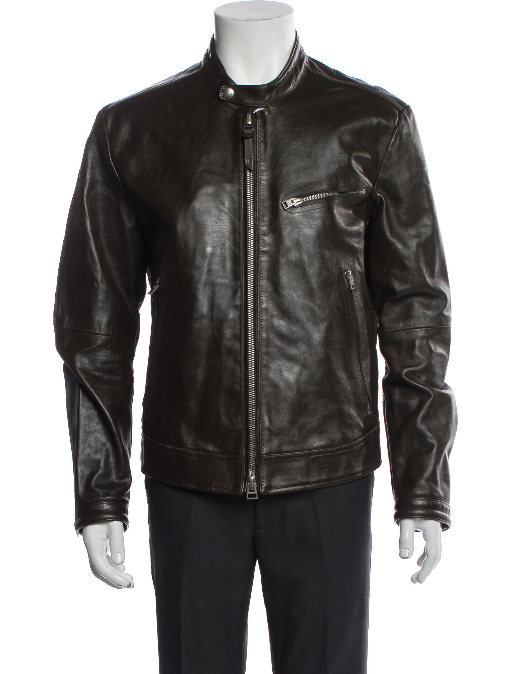 Tom Ford Calf Leather Moto Jacket