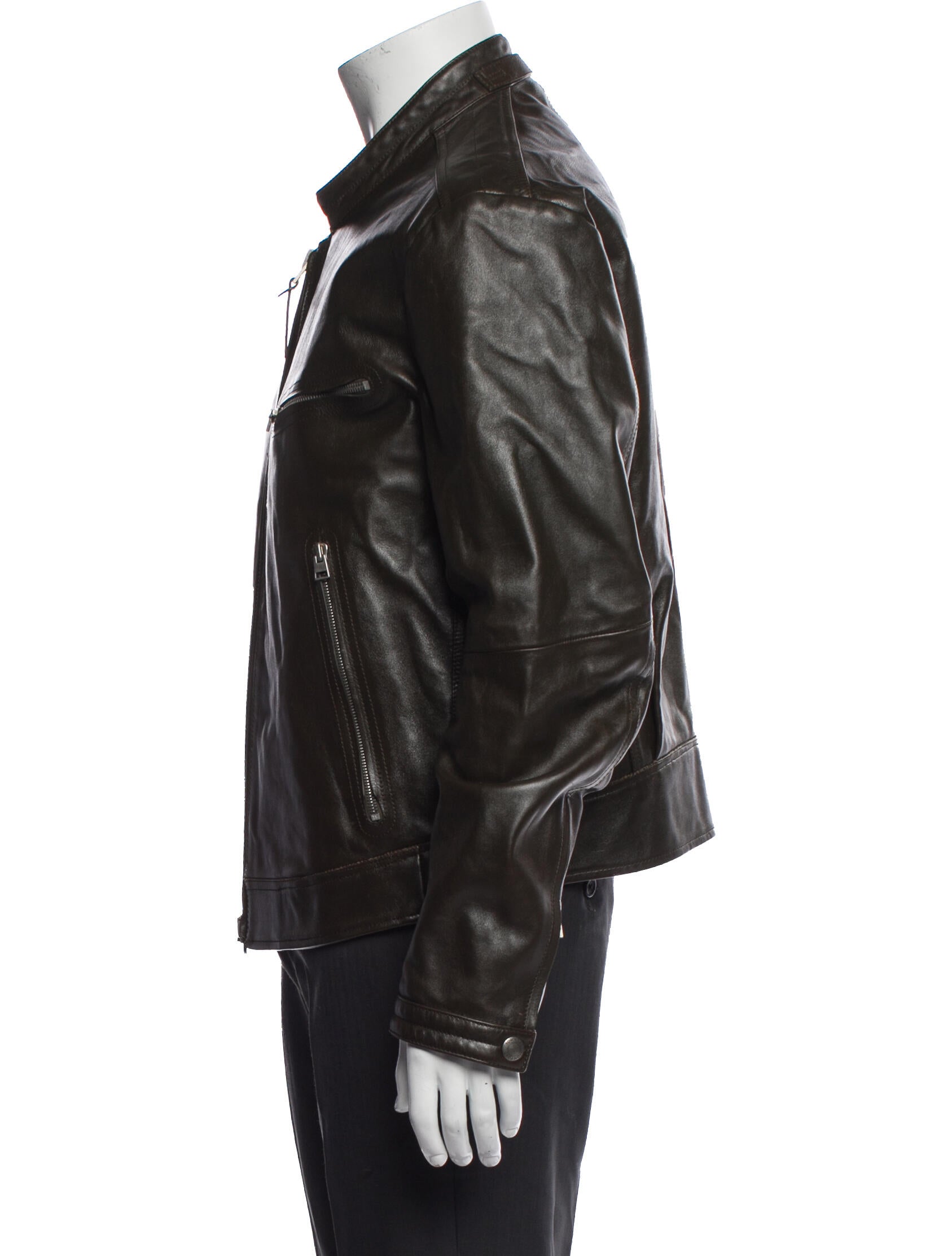 Tom Ford Calf Leather Moto Jacket
