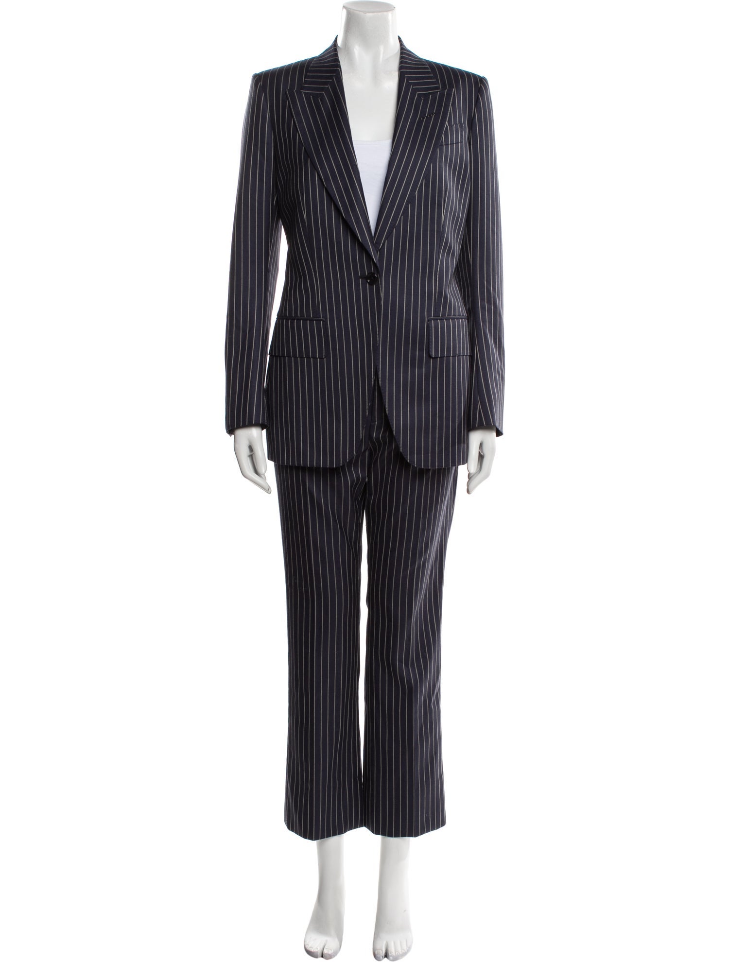 Tom Ford Wool Striped Pantsuit w/ Tags