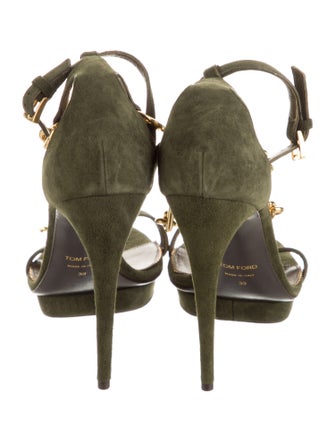 Tom Ford Suede Chain-Link Accents Gladiator Sandals