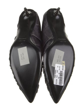 Tom Ford Leather Animal Print Sock Boots