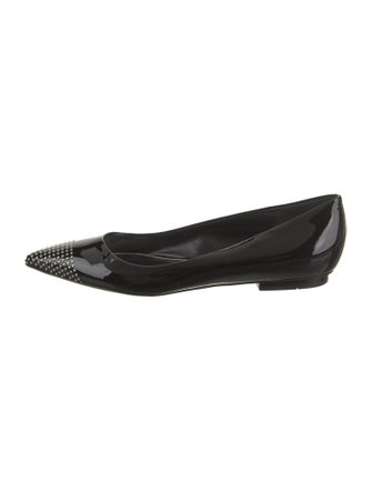 Tom Ford Patent Leather Animal Print Ballet Flats