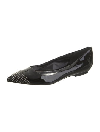 Tom Ford Patent Leather Animal Print Ballet Flats