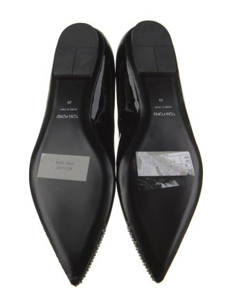 Tom Ford Patent Leather Animal Print Ballet Flats