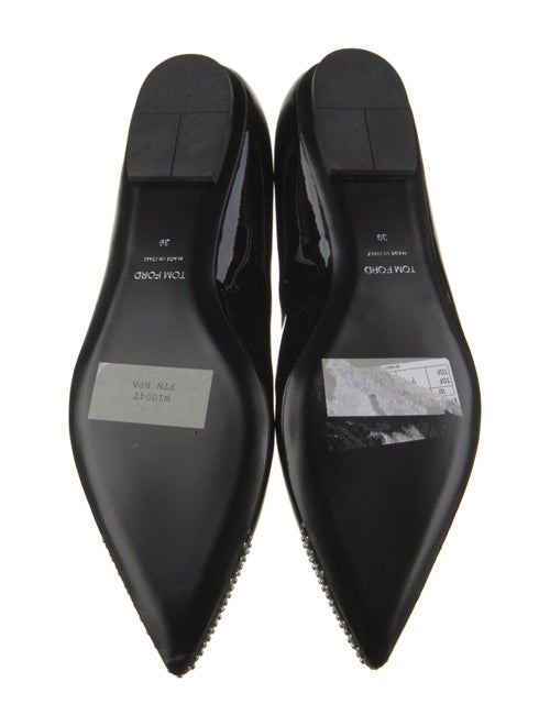 Tom Ford Patent Leather Animal Print Ballet Flats