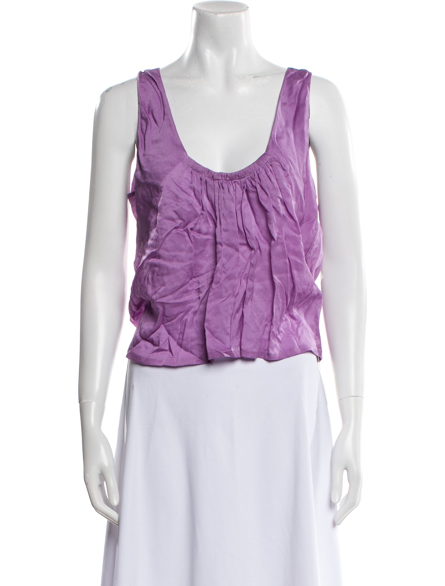 Tom Ford Silk Scoop Neck Top