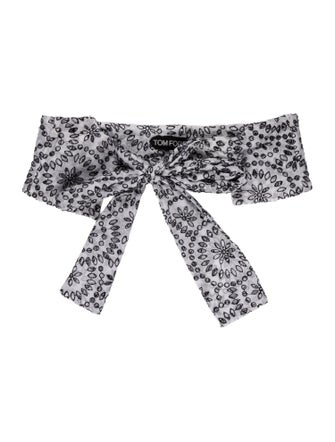 Tom Ford Printed Strapless Crop Top