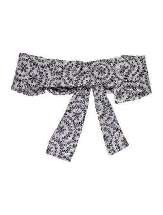 Tom Ford Printed Strapless Crop Top