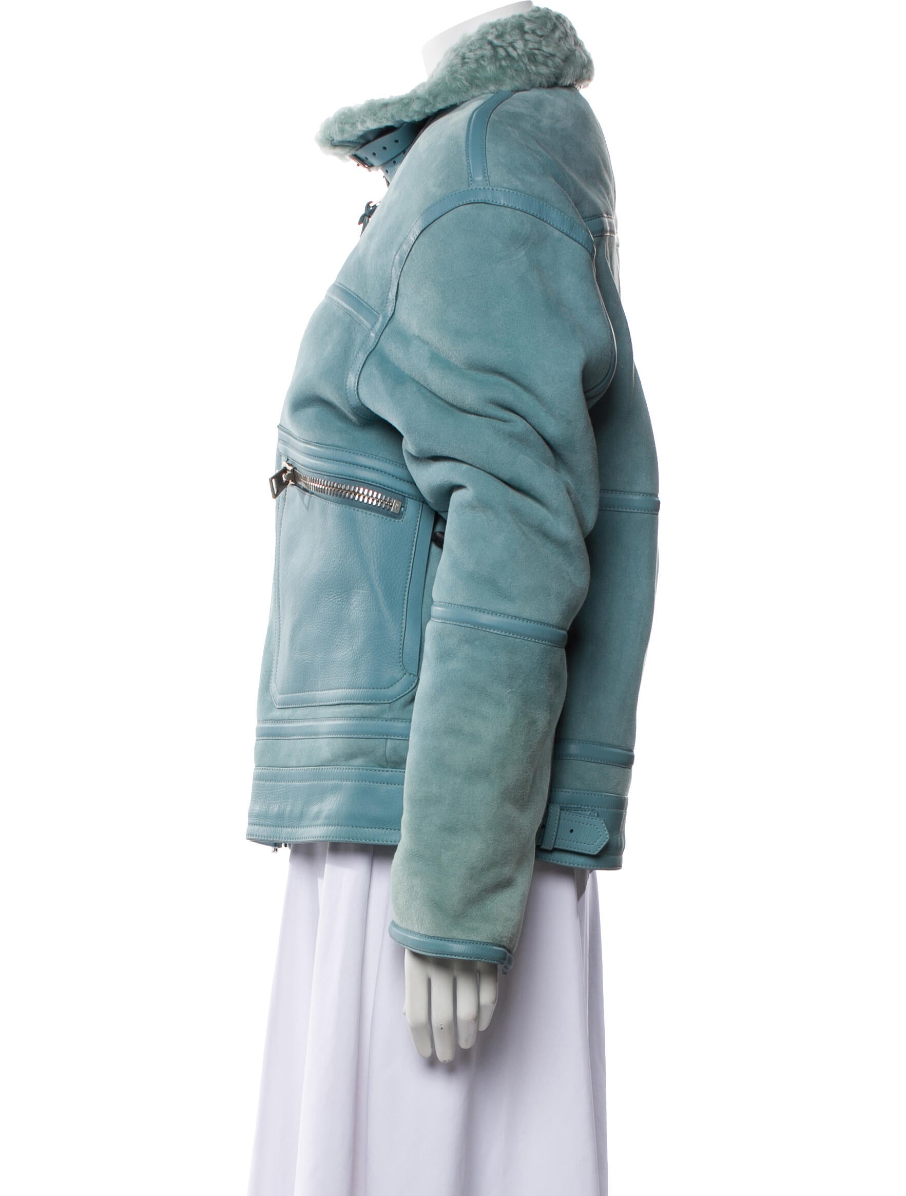 Tom Ford Lamb Leather Denim Jacket