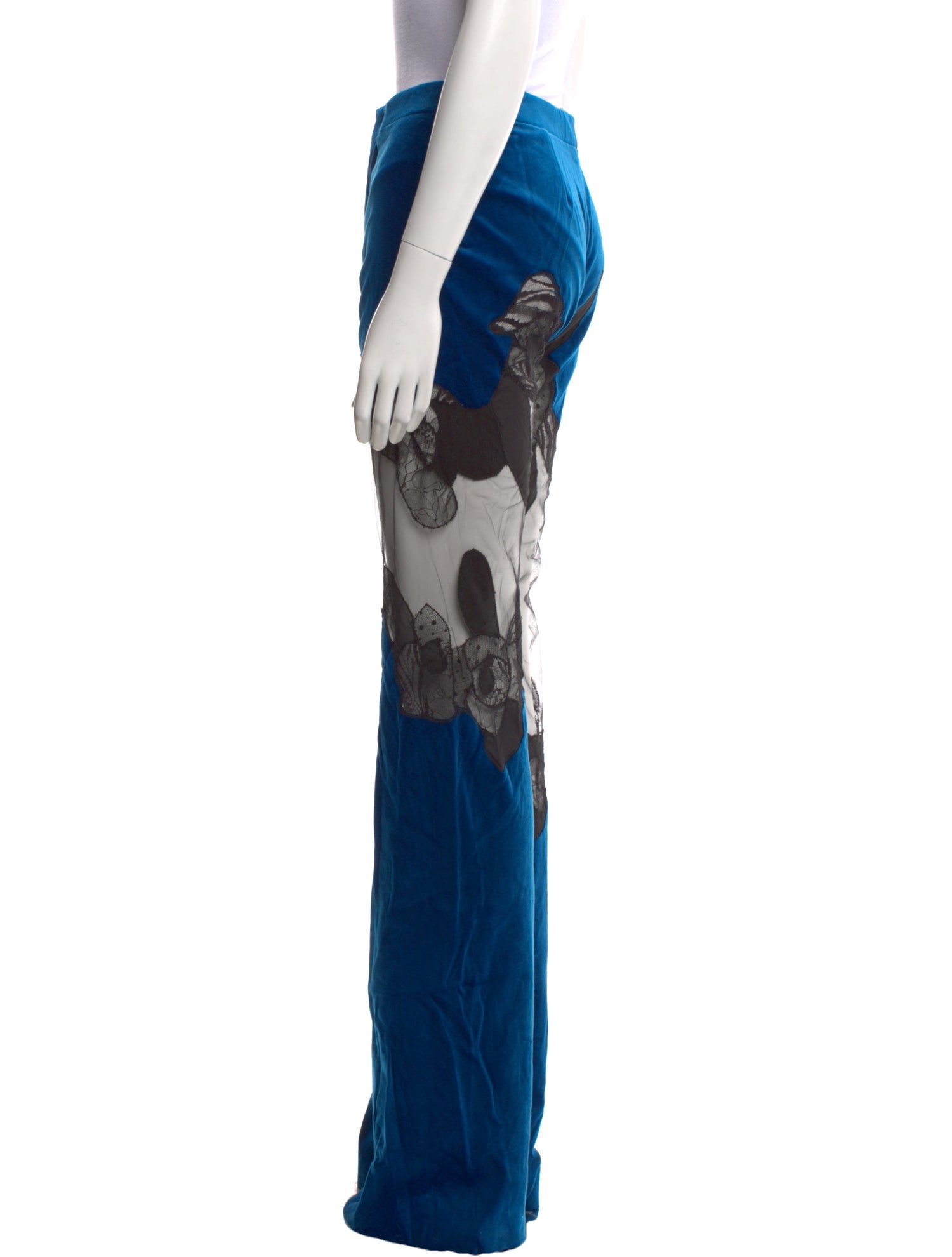 Tom Ford Lace Pattern Wide Leg Pants