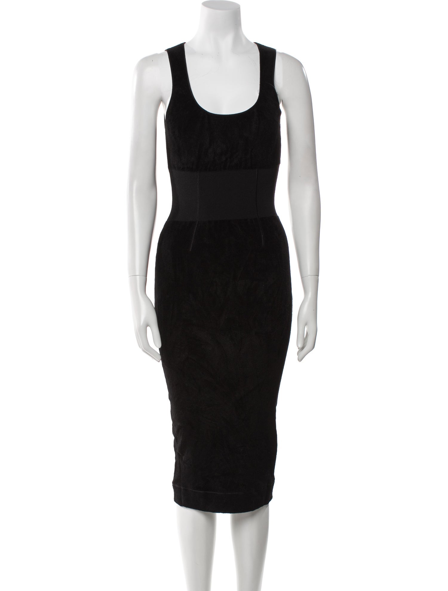 Tom Ford Scoop Neck Midi Length Dress