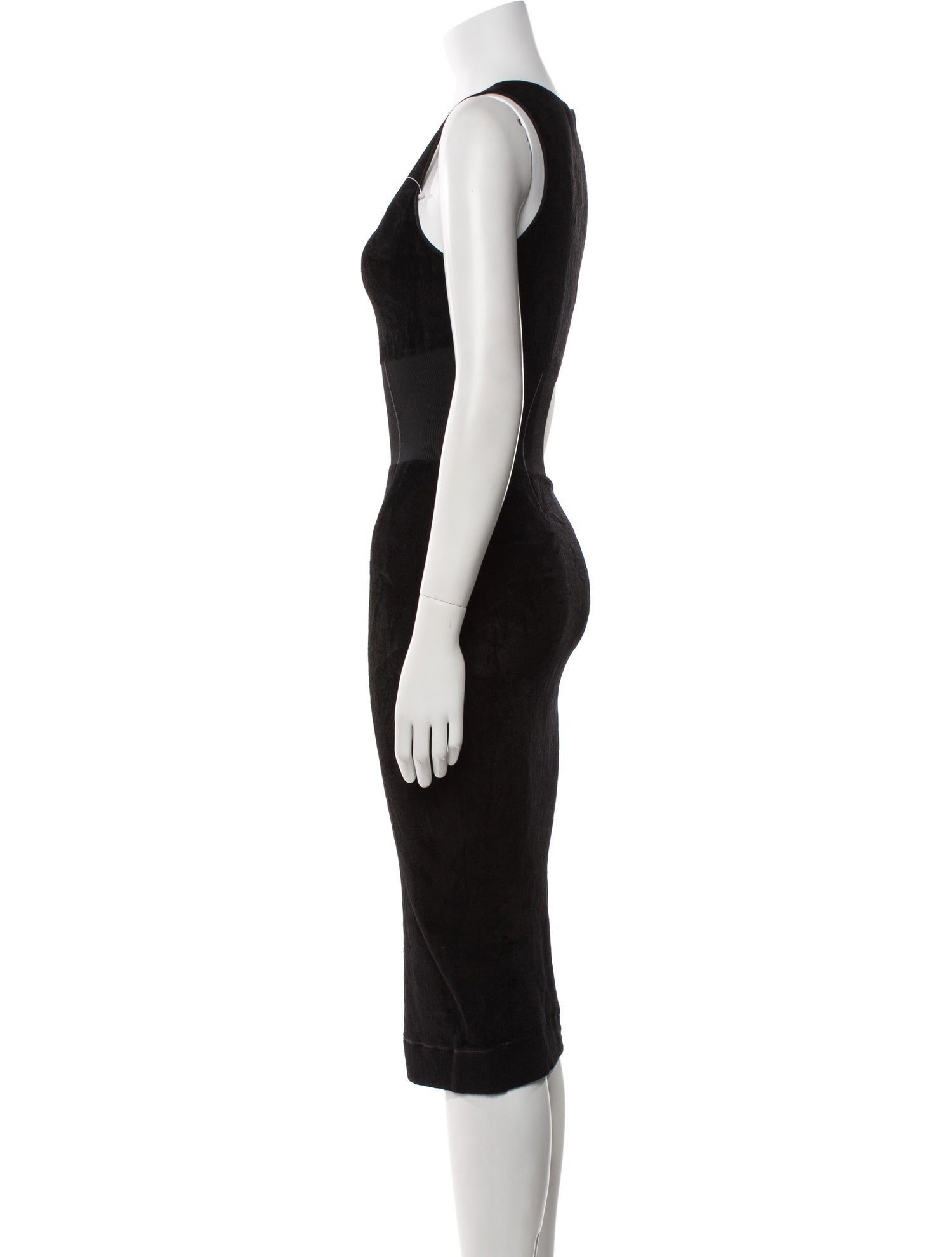 Tom Ford Scoop Neck Midi Length Dress