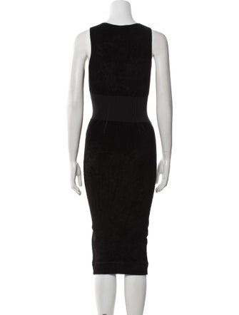 Tom Ford Scoop Neck Midi Length Dress