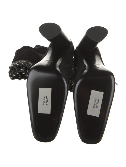 Tom Ford Suede Leather Trim Embellishment Lace-Up Boots