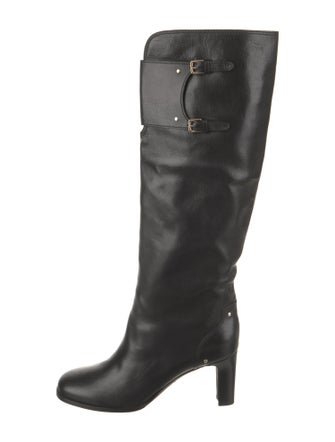 Tom Ford Leather Studded Accents Boots