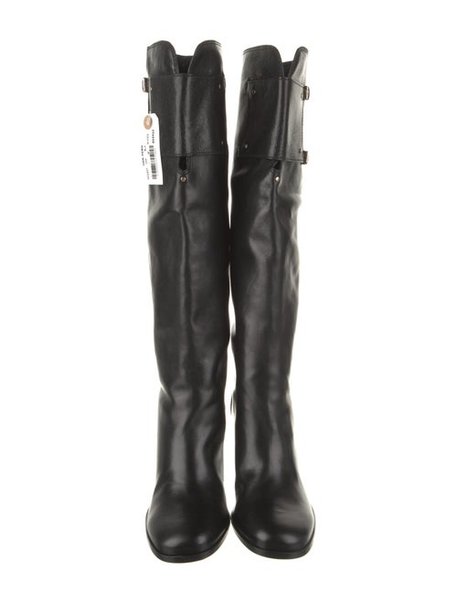 Tom Ford Leather Studded Accents Boots