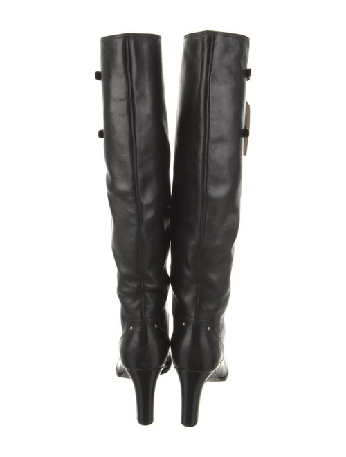 Tom Ford Leather Studded Accents Boots