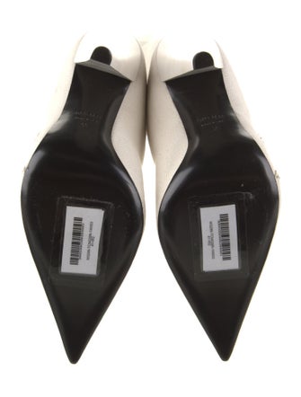 Tom Ford Canvas Leather Trim Embellishment Boots