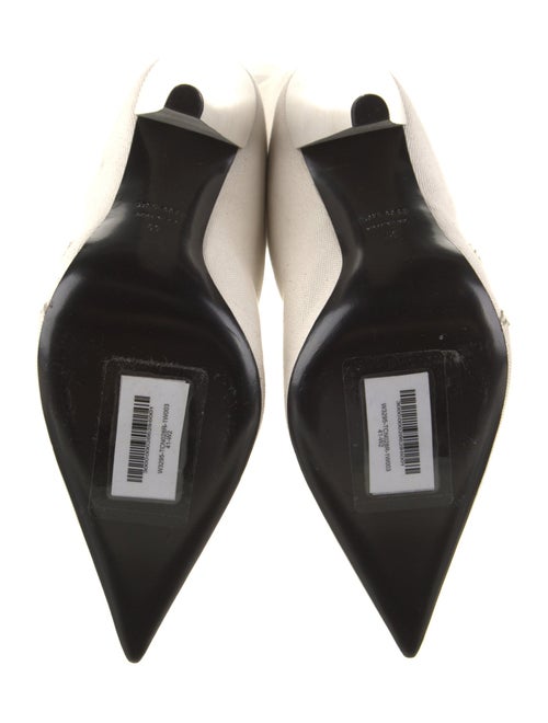 Tom Ford Canvas Leather Trim Embellishment Boots