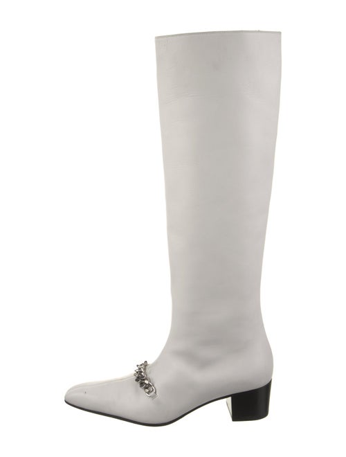 Tom Ford Leather Chain-Link Accents Riding Boots