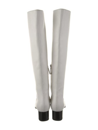 Tom Ford Leather Chain-Link Accents Riding Boots