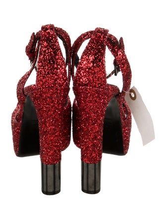 Tom Ford Glitter Printed Sandals