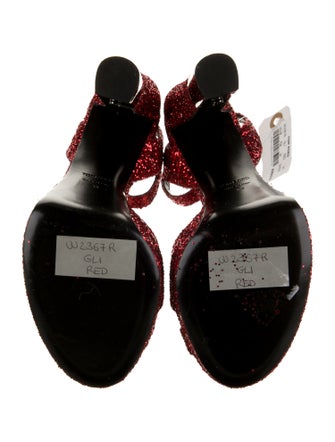 Tom Ford Glitter Printed Sandals