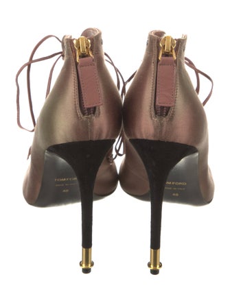 Tom Ford Satin Leather Trim Embellishment Pumps