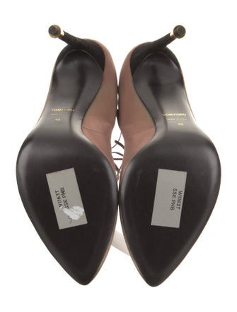 Tom Ford Satin Leather Trim Embellishment Pumps