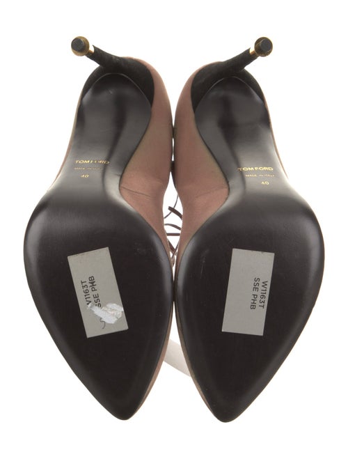 Tom Ford Satin Leather Trim Embellishment Pumps