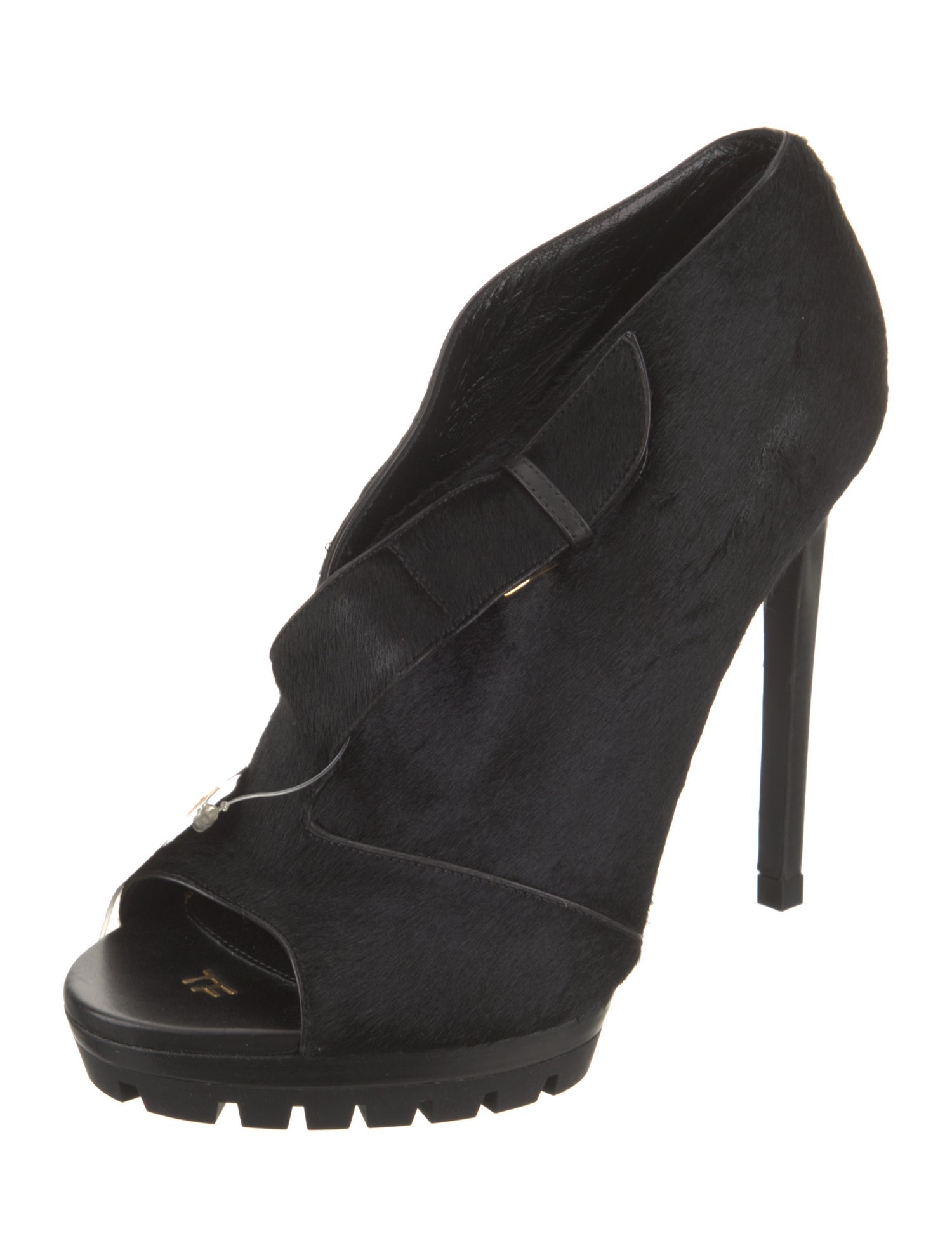 Tom Ford Ponyhair Leather Trim Embellishment Pumps