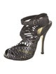 Tom Ford Leather Whipstitch Trim Sandals