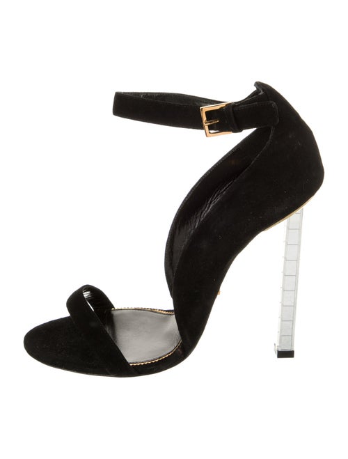 Tom Ford Suede Leather Trim Embellishment Sandals