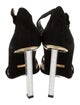 Tom Ford Suede Leather Trim Embellishment Sandals