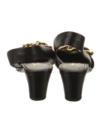 Tom Ford Leather Chain-Link Accents Slingback Pumps