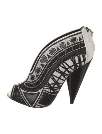 Tom Ford Suede Printed Pumps