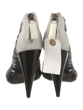 Tom Ford Suede Printed Pumps