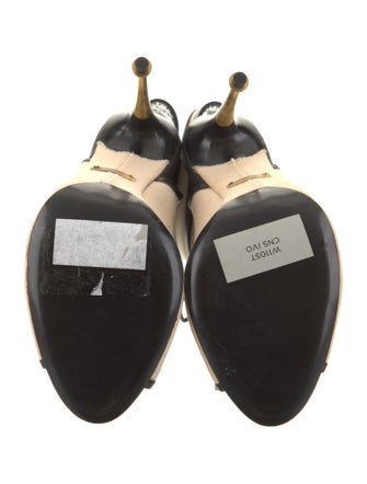 Tom Ford Canvas Animal Print Lace-Up Boots