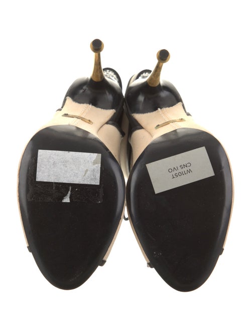 Tom Ford Canvas Animal Print Lace-Up Boots