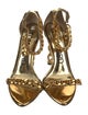 Tom Ford Patent Leather Chain-Link Accents Sandals