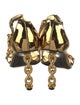 Tom Ford Patent Leather Chain-Link Accents Sandals
