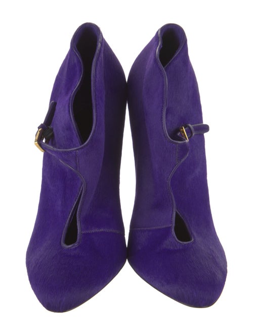 Tom Ford Ponyhair Leather Trim Embellishment Mules